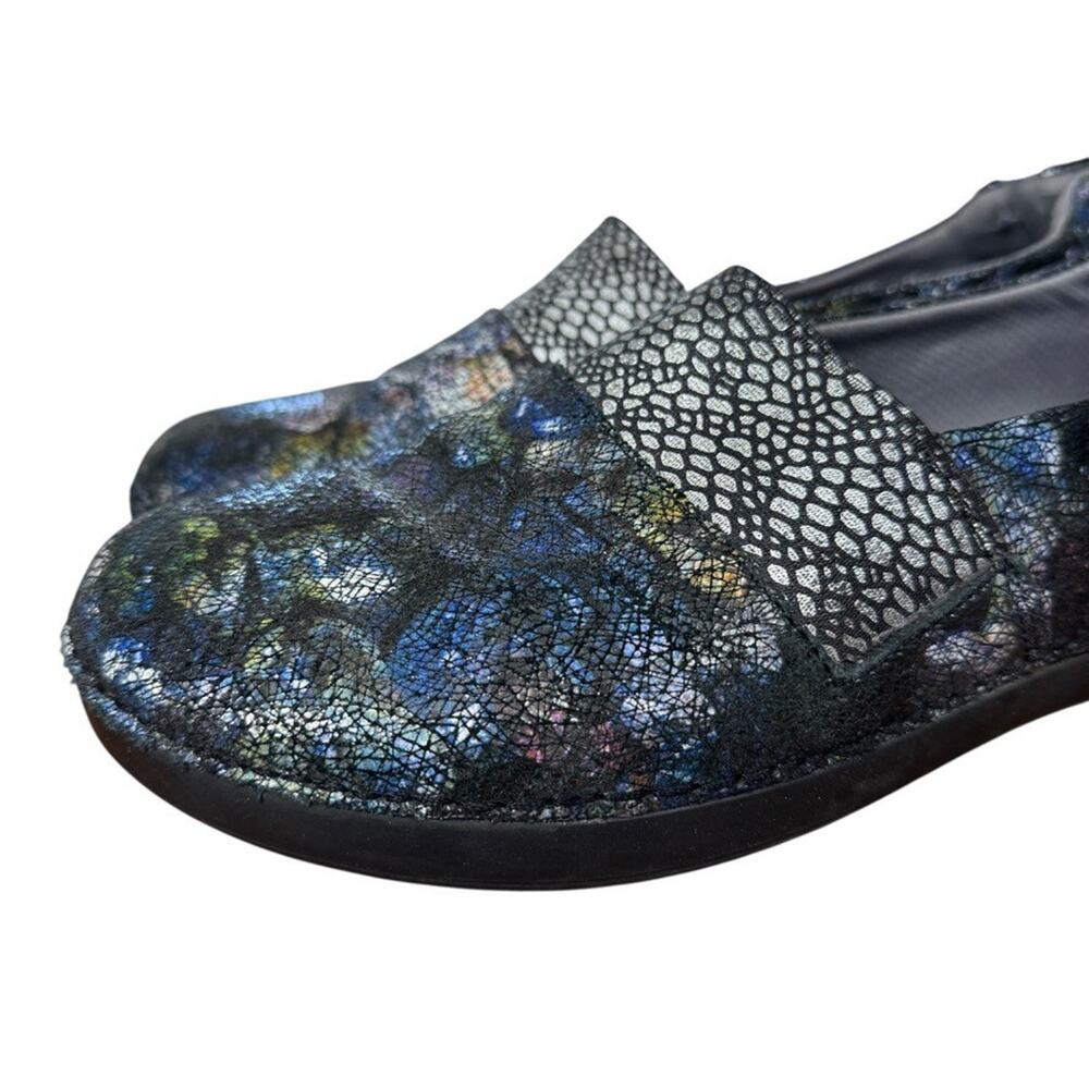 Alegria Glee Quarry Crackle Leather Slip On Comfort Shoes Flats Loafers 40 / 10 - Picture 8 of 16